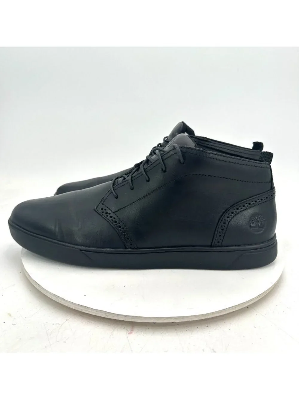 Timberland Men Size 12 A1ZHR Black Leather Brogue Chukka Lace Up Boot